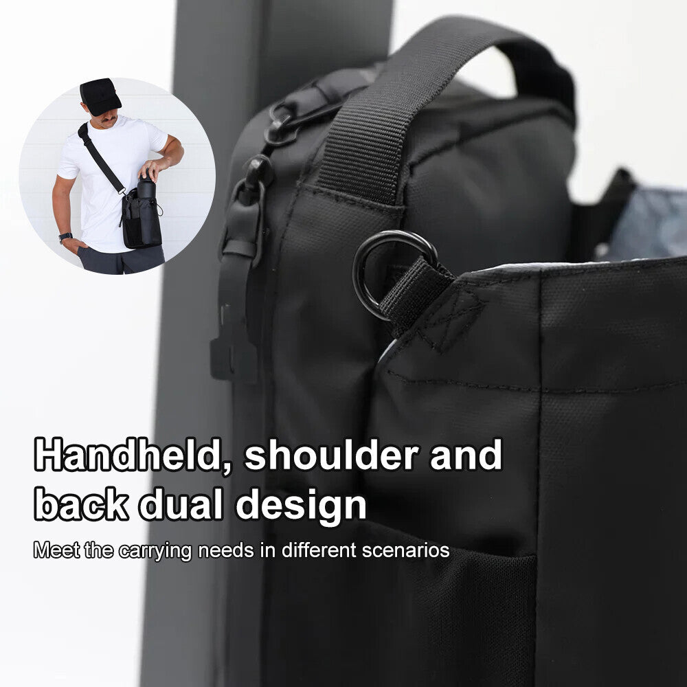 Magnetic Water Bottle Sling Bag Adjustable Crossbody Gym Bottle Bag