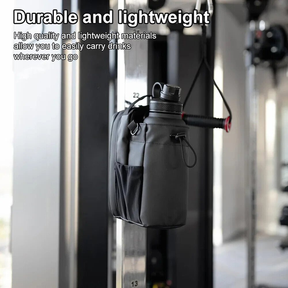 Magnetic Water Bottle Sling Bag Adjustable Crossbody Gym Bottle Bag