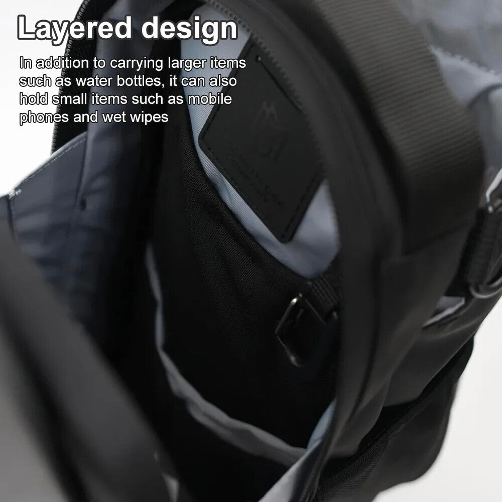 Magnetic Water Bottle Sling Bag Adjustable Crossbody Gym Bottle Bag