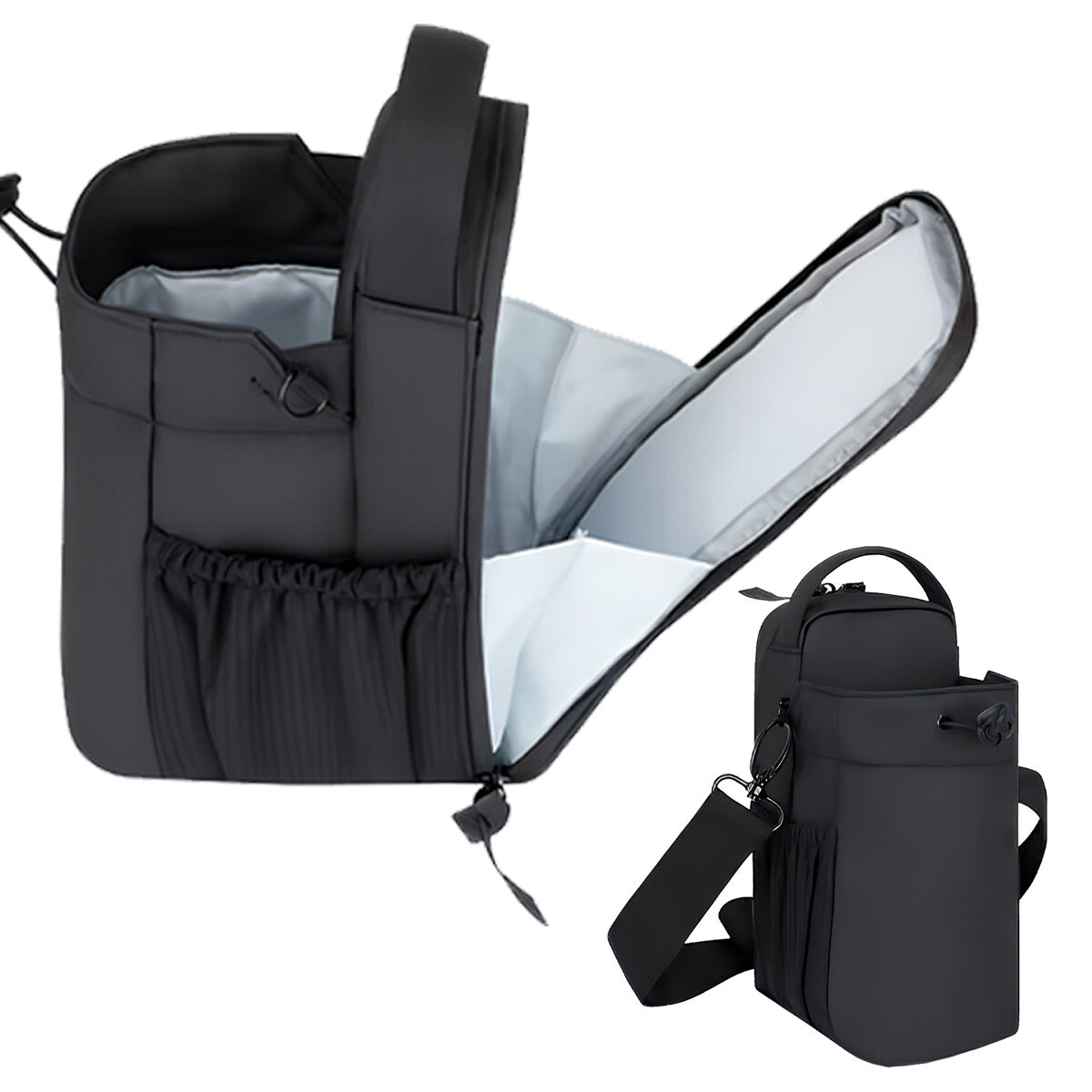 Magnetic Water Bottle Sling Bag Adjustable Crossbody Gym Bottle Bag